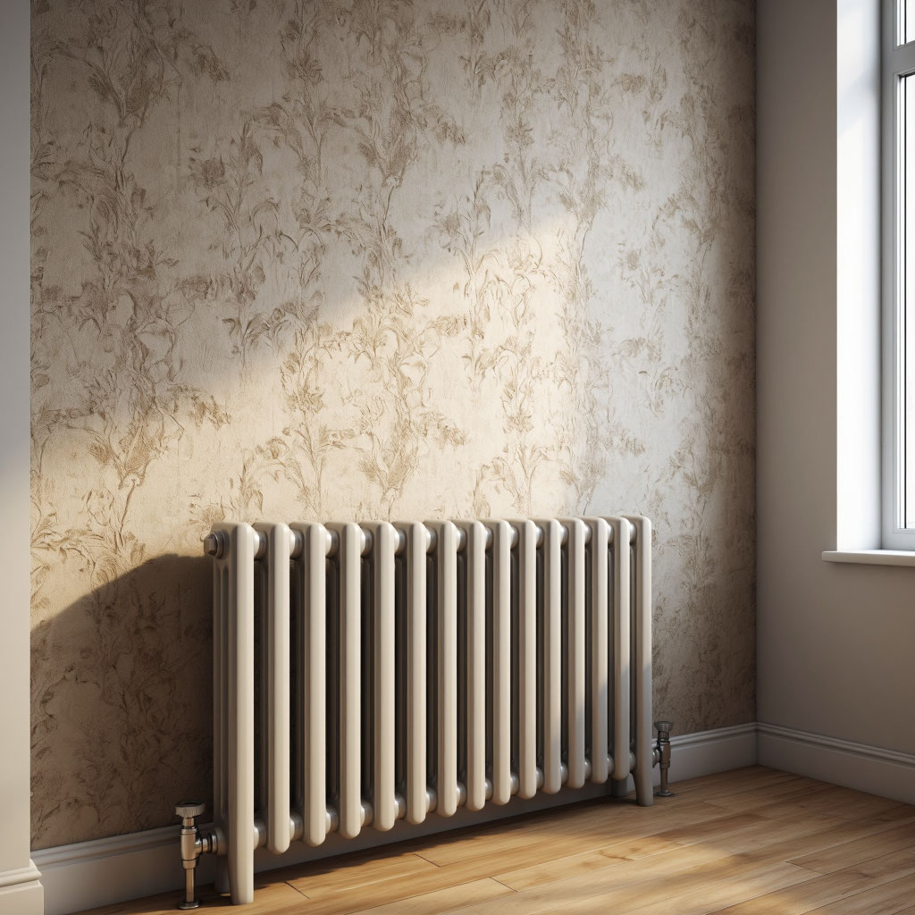 обои за батареей